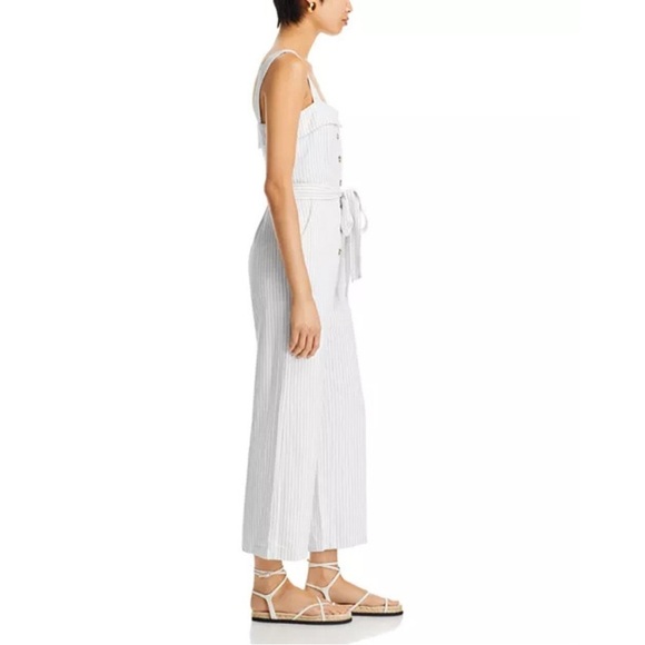 English Factory Striped Belted Jumpsuit – Size S MSRP $120 - Picture 5 of 7